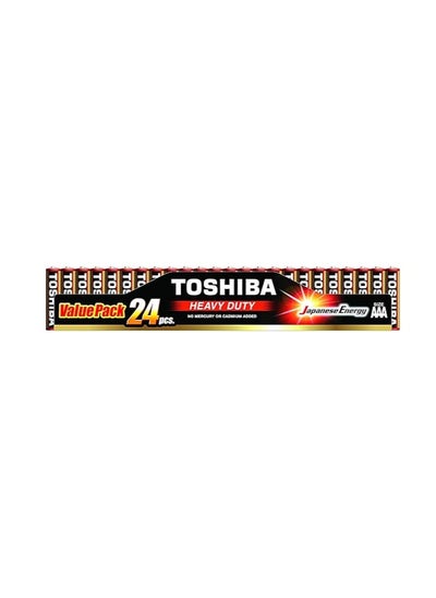 Buy TOSHIBA Heavy Duty AAA 24 Battery Pack in Saudi Arabia