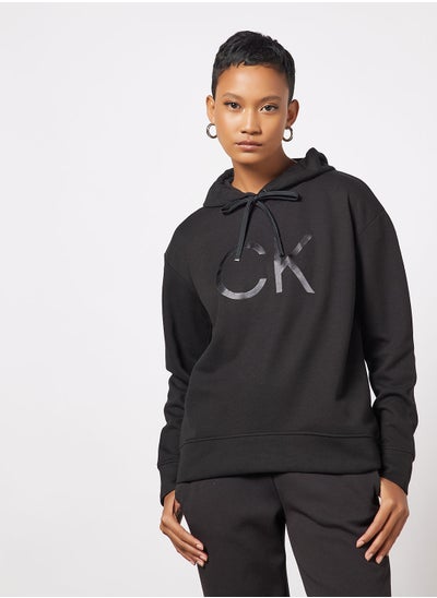 Buy Basic Monogram Print Hoodie in UAE