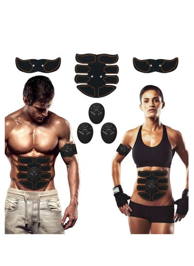 Buy ABS Trainer Muscle Stimulator, EMS Muscle Stimulator with 6 Modes, AAA Battery Powered EMS Abdominal Toning/Waist/Leg/Arm for Men Women Home Body Fitness in Saudi Arabia