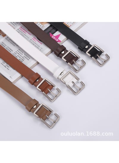 Buy Korean Style Denim Belt Unisex Casual PUBeige Beige in UAE