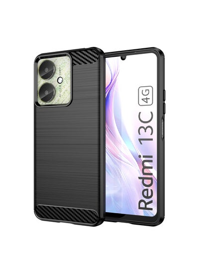 اشتري Shockproof Protection Phone Case for Redmi 13C 4G/Redmi 13C 5G/Poco M6 5G/Poco C65 4G Black في السعودية