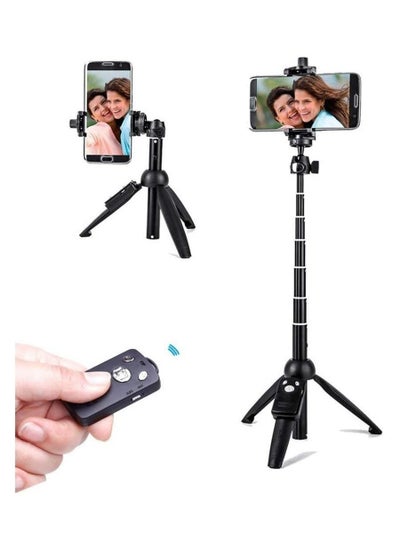 اشتري Selfie Stick Tripod,ShowTop 40 Inch Extendable Selfie Stick Tripod with Wireless Remote Control في الامارات