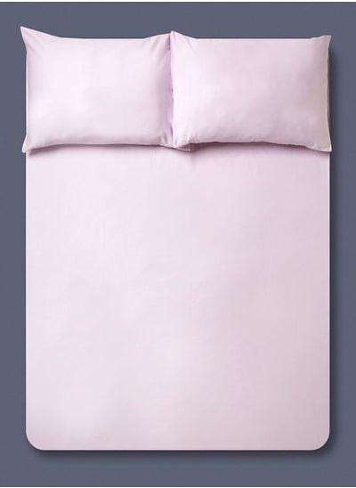 Buy Queen Size Fitted Flat Sheet With Pillow Case 160X200Cm in UAE