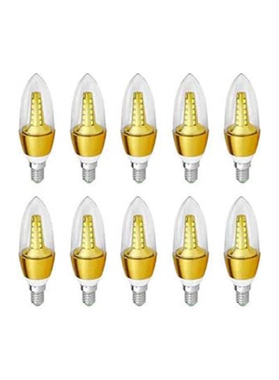 Buy 10 Piece LED 5 Watt Candle Bulb White Color in Egypt