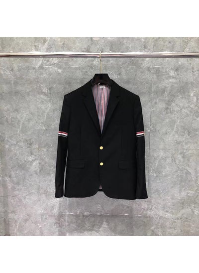 Buy Factory Direct TB Tom New Double Sleeve Ribbon Suit Casual Fashion Mens and Womens Suit JacketBlack Black in Saudi Arabia