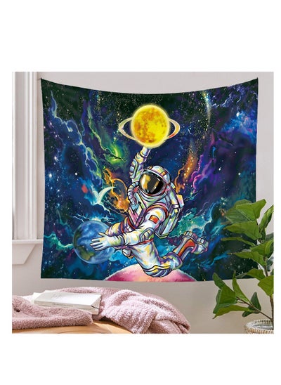 Buy Astronaut Tapestry, Galaxy Space Poster, Fantasy Universe Planets Starry Sky Tapestry, Bohemian Tapestry, Wall Hanging Art Decor for Living Room Bedroom(150x130CM) in Saudi Arabia