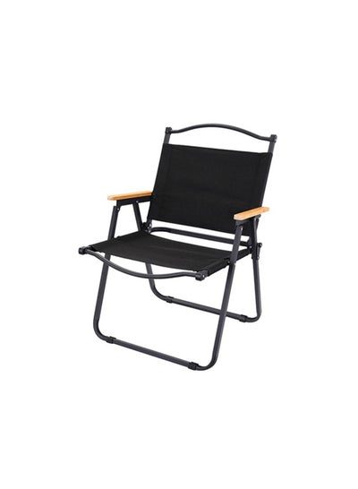 Buy COOLBABY Outdoor Folding Chair Portable Beach Camping Picnic Wilderness Fishing Chair Black Small in UAE