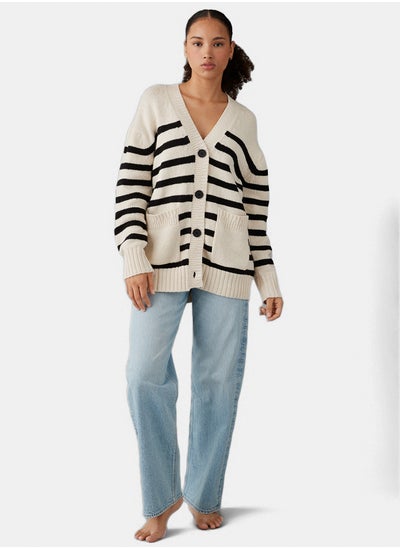 Buy AE Oversized Button-Front Long-Length Cardigan in Egypt