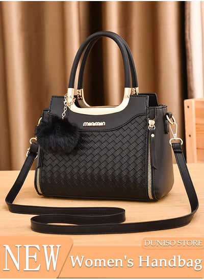 اشتري Women's Fashion Handbag Faux Leather Crossbody Bag For Women Large Capacity Tote Bags with Back Pocket Top Handle Satchel Fashionable Travel Shoulder Bag For Ladies في الامارات