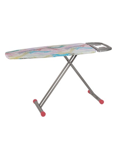 Buy Delcasa Ironing Board- DC2893| 120x40 CM, Ironing Table with Steel Frame| With Adjustable Height Mechanism Up To 90 CM| Heat Resistant Cotton Cover and Iron Rest in Saudi Arabia