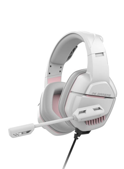 Buy GX300 Over Ear Wired Gaming Headphones for PS4/PS5/XBox/Switch/PC - White in Saudi Arabia