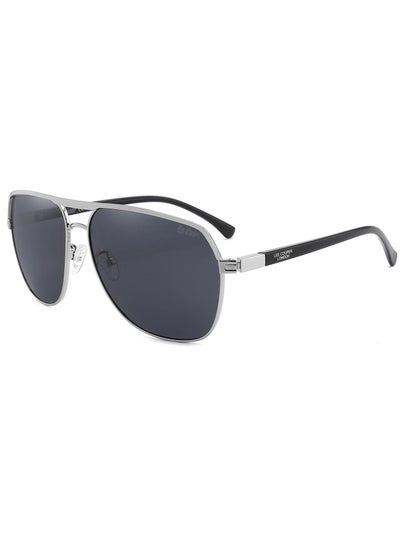 Buy Men's Polarized Double Bridge Square Sunglasses in UAE