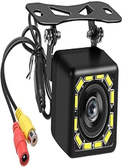 اشتري DIYARTS 12V Car Reversing Camera, 170 Wide Angle HD CCD 12 LED Night Visions Backup Parking Reverse Cameras, P68 Waterproof, Universal Car Rear View Camera + 6M Video Cable في مصر