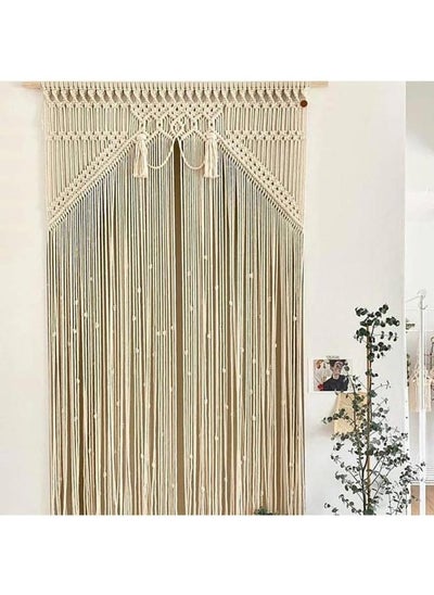 Buy Macrame Curtain, Macrame Wall Hanging Door Curtain Wedding Backdrop Window in Egypt