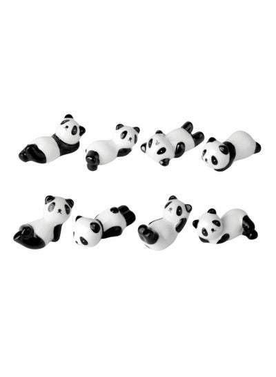 Buy 8 Pcs Panda Ceramic Ware Chopstick Rest Set,Ceramic Panda Pattern Chopsticks Rest Rack Spoon Fork Knife Holder Rack Practice Furnishing Articles in UAE