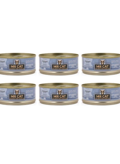 Buy Cat Adult And Kitten Wet Food Ocean Fish with Whitebait in Jelly Flavor Pack Of 6 in Saudi Arabia