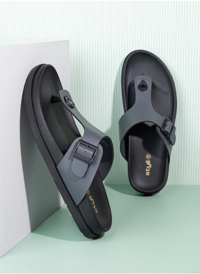 Buy Buckle Elevated Sole Comfort Sandals in Saudi Arabia