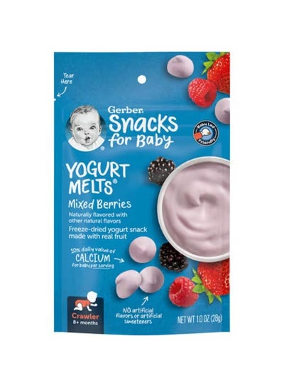 Buy Snacks for Baby, Yogurt Melts, 8+ Months, Mixed Berries, 1 oz (28 g) in UAE