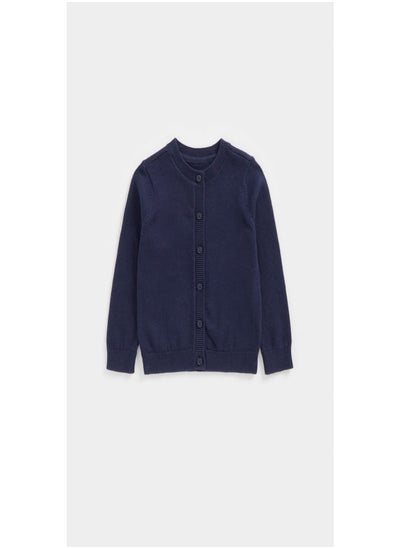 Buy Navy Knitted Cardigan in Saudi Arabia