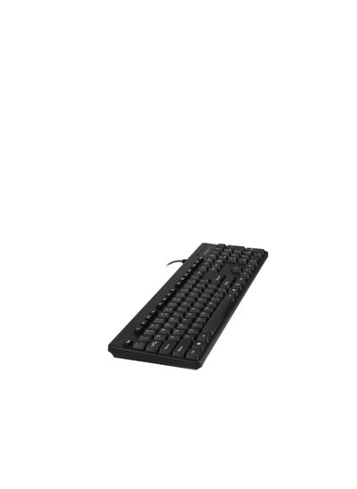 اشتري Meetion MT-K100 USB Standard Wired Keyboard Arabic Black في مصر