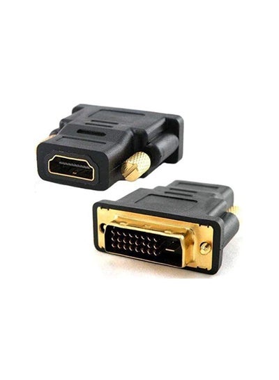 Buy Gold Plated HDMI Female to DVI-D Male Video Adaptor-Black in Egypt