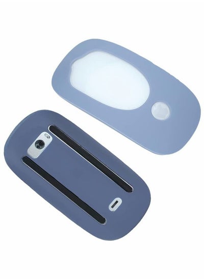 Buy Silicone Mouse Cover 2 Pack Lightweight Protection for Apple Mouse Available in Blue Shades in UAE