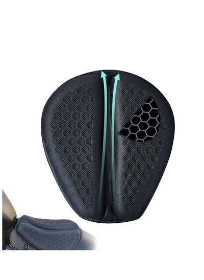 اشتري Motorcycle Seat Cushion 3D Honeycomb Gel Petal Shape Design - Not Stuffy, Protecting Sensitive Areas, Stay Cool and Comfortable for Long Ride في الامارات