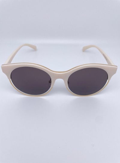 Buy New unisex half frame round fashion sunglasses in Saudi Arabia