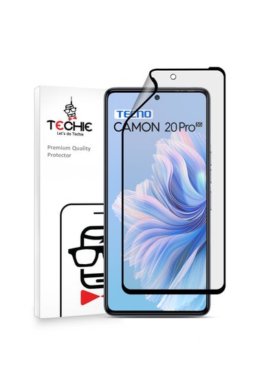 اشتري Techie 9D Matte Ceramic Screen Protector Film for Tecno Camon 20 Pro – Smooth Feel Anti Fingerprint Bubble Free في السعودية