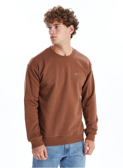 Buy Crew Neck Long Sleeve Printed Men's Sweatshirt in Egypt