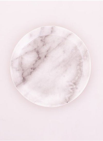 Buy Bright Designs Melamine Dinner Plate
Set of 6 (D 26cm) white Marble in Egypt