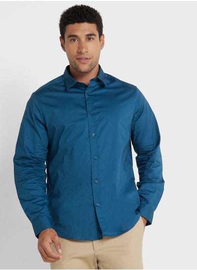 اشتري Long Sleeve Stretch Poplin Shirt في الامارات