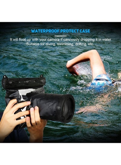 Buy Camera Waterproof Housing Bag, HD Waterproof Underwater Housing Case Dry Bag Pouch for Canon SLR DSLR Camera for Diving/Swimming/Drifting in UAE