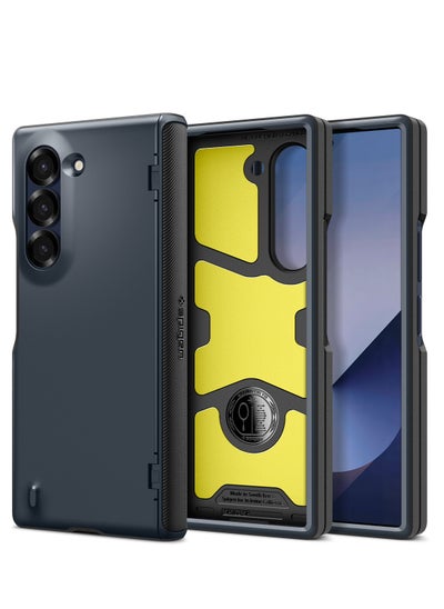 Buy Slim Armor Pro Samsung Galaxy Fold 6 Case Cover [Hinge Coverage] [Military Grade Protection] - Metal Slate in UAE