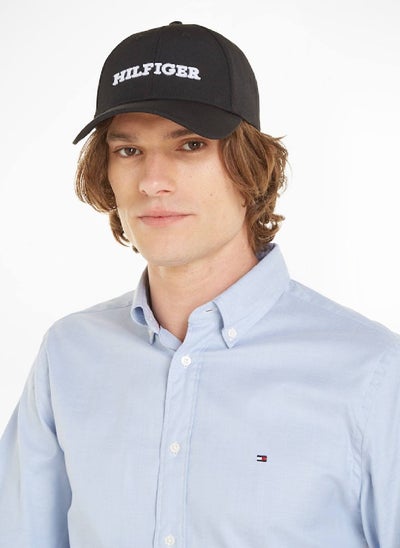 Buy Men's Hilfiger Monotype Canvas Baseball Cap -  Canvas, Black in UAE