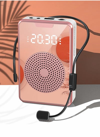 اشتري Compact Rechargeable Voice Amplifier with Headset Microphone, Lightweight Personal Speaker for Clear Audio في الامارات