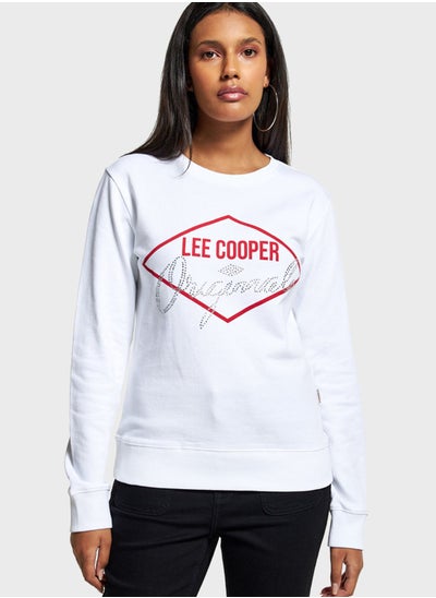 Buy Logo Round Neck Sweatshirt in UAE