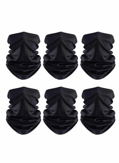 Buy Face Cover,6 PCS Neck Gaiter Mask for Women Men, Balaclava Breathable Bandana Sun Protection Cycling Running, Unisex Cover Scarf Outdoor Sports in Saudi Arabia