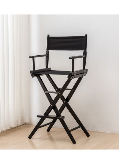 Buy Director Aluminum Lightweight Makeup Artist Chair Black Professional in UAE