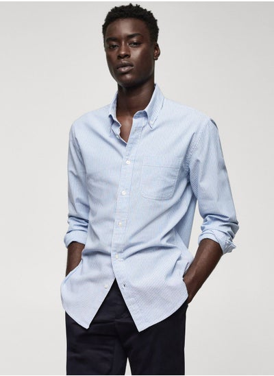 Buy Stripe Regular Fit Shirt in UAE