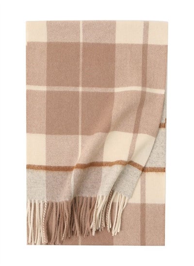 اشتري Warm Long Cashmere Check Scarf Multicolour في السعودية