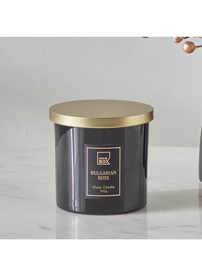 Buy Rabia Bulgarian Rose Jar Candle with Lid 300 gm in Saudi Arabia