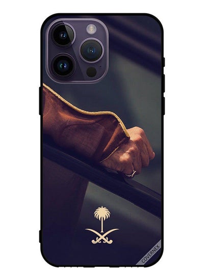 Buy Protective Case Cover For Apple iPhone 14 Pro Max Hand & Saudi Arabia National Sign in Saudi Arabia