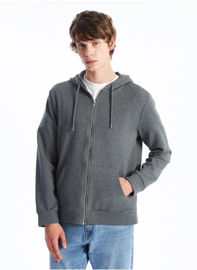 اشتري Hooded Long Sleeve Zipper Men's Sweatshirt في مصر