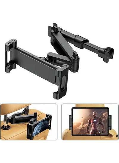 Buy Car Tablet Headrest Holder - Car Back Seat Headrest Tablet Mount Stand for Kids, Road Trip Essentials, Compatible with iPad Pro Air Mini, Galaxy Tab, Other 5.5 to 8.6" Wide Devices, Black in Saudi Arabia