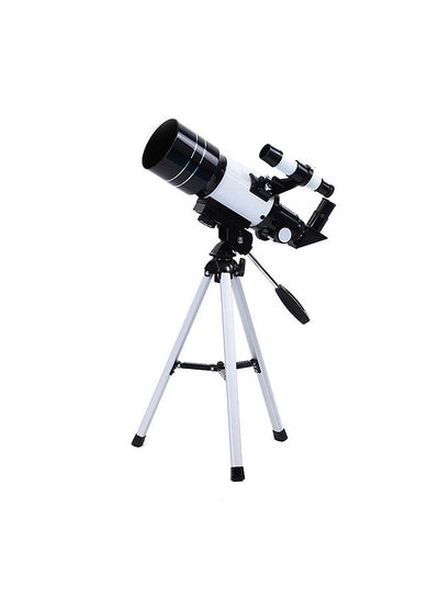 اشتري Outdoor Telescope High Clear Astronomical Refracting Telescope Professional Stargazing Telescope Compact Tripod Watching Monocular for Child Teenagers Beginners في الامارات