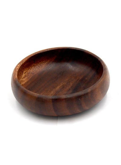 Buy WOODEN HANDMADE-SALAD BOWL-SMALL- 12X3CM PLP107A in UAE