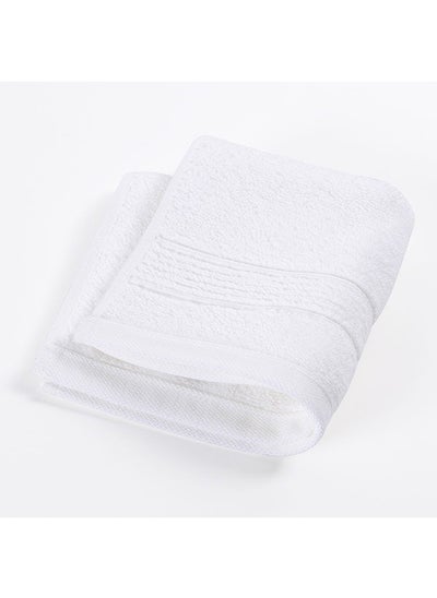 اشتري Signature Face Towel, White - 33x33 cm في الامارات