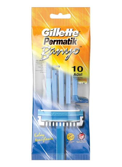 Buy Gillette Permatik Bath Razor 10 Pack in Saudi Arabia