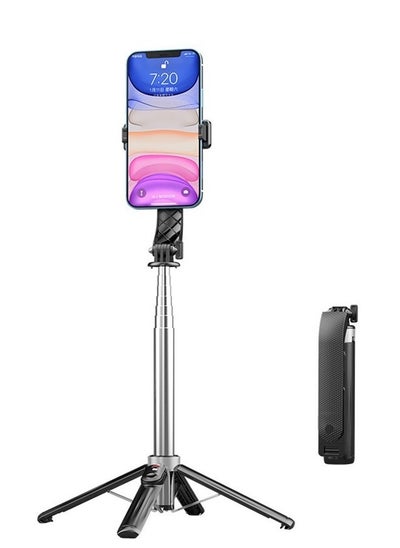 Buy Extendable Tripod Wireless Selfie Stick with Remote Control Bluetooth Connection for Any Smartphone in Saudi Arabia